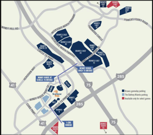 braves parking map